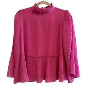 Ann Taylor Hot Pink Top!  Petite Medium